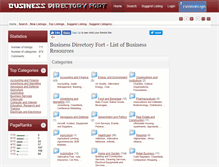 Tablet Screenshot of businessdirectoryfort.com